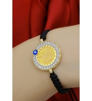 TUĞRALI İPLİ NAZAR BONCUKLU BİLEKLİK