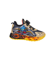 Günlük Erkek Çocuk Spor Ayakkabı Makara Bağcık Desenli Taban Rahat Hafif Sneaker 5003 (Siyah)