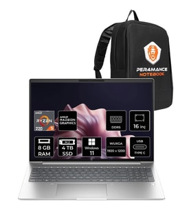 HP Probook 4 G1AH Ryzen 5 220 8GB RAM 4TB SSD 16" FHD+ Win11 Pro CV0E7ATPN405 Notebook + Per4 Çanta