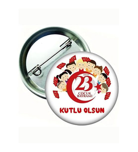 23 Nisan Rozeti - 23 Nisan Öğrenci Rozeti ( 20 Adet ) (Standart)