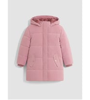 LCW Kids Lila Kürklü Kapüşonlu Kız Çocuk Mont