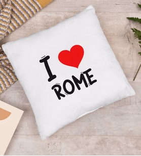 BK Gift I Love Rome Tasarımlı Yastık - Model 1