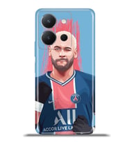 Vivo Y36 Kapak HD Renkli Dizayn Silikon Kılıf - Neymar