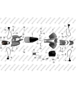 Atv 200 Jackal-X Sağ Arka Sinyal Komple Orj