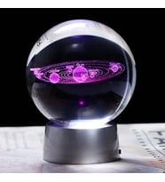 Toptan 3d Işıklı Gezegen Cam Küre (Çok Renkli)