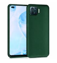 Coverzone Oppo Reno 4 Lite ?le Uyumlu K?l?f Z-Mara Lansman Vieri Tam Koruma Arka Kapak Kamera Koruma �?k?nt?l? P�r�zs�z Y�zey Koyu Ye?il