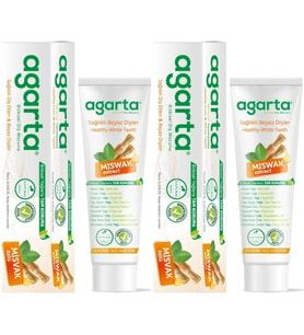Agarta Doğal Diş Macunu 100ML Misvak özlü (2 Li Set)