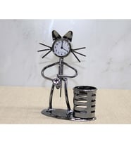 Kedi Müzisyen Saat Ve Kalemlik