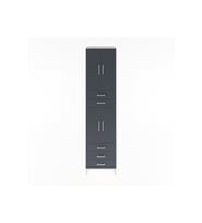 Hyperion Dolap 4 Raflı 5 Çekmeceli 4 Kapaklı 60x44x243 Aytaşı-Antrasit
