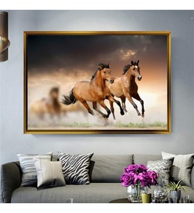Altın Çerçeveli dekoratif tablo a413 (Gold)