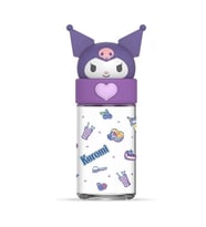 Lisanslı Kawaii Kuromi Silikon Cam Şişe