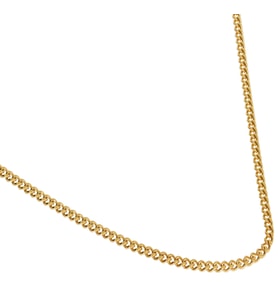 Erkek 2 mm Çelik Zincir Kolye (Gold)