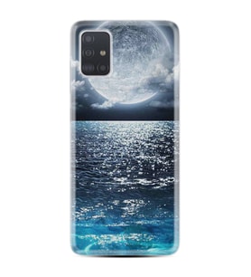 Samsung a71 A72 A73 A7 A9 2018 C7 C9 Kılıf Desenli Silikon Great Moon 1301