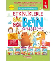 Etkinliklerle Sağ Beyin Sol Beyin Geliştirme (7 yaş) 6’lı Set