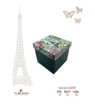 14x14x14 Hediyelik Kutu Kraft Kutu Karton Kutu YIlbaşı Kutusu Pasta Kutusu Balon Kutusu (5 ADET)