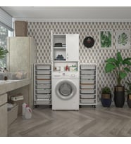 Kenzlife çamaşır makinesi dolabı sinemsepetduble byz 08 li banyo arkalıksız kurutma bulaşık (Karışık)