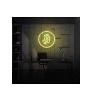 Bitcoin Logo Neon Tabela