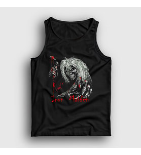 Presmono Unisex Siyah Blood Iron Maiden Atlet 85473tt