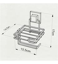 Tel EF-275 Yapışkanlı Yedekli Tuvalet Wc Kağıtlık Krom