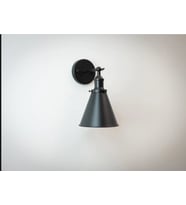 RİOLİGHT RETRO1,RUSTİK,VİNTAGE SİYAH MAFSALLI HAREKETLİ BAŞLIK 1XE27 DUYLU METAL DUVAR APLİK