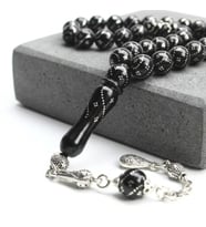 BlackCraft Oltu Taşı Burgu Küre Kesim Tespih