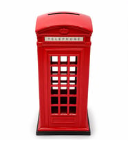 Metal Telefon Kulübesi Kumbara Alk5391