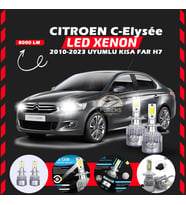 Citroen C-Elysee 2010-2023 Kısa Far Uyumlu Şimşek Etkili Led Xenon Performance Series H7