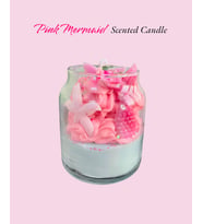 PİNK MERMAİD SCENTED CANDLE(ocean)/ Pembe Denizkızı Okyanus Aromalı Dekoratif Mum
