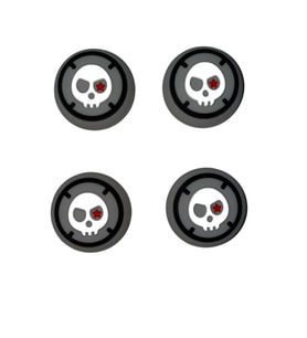 Desenli Xbox One-xbox S-xbox X Ps4 Ps5 Analog Koruyucu Silikon Pad Uyumlu (Mavi-Siyah)
