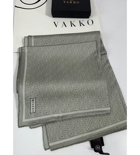 Vakko 90x90 Twill İpek Eşarp - 05470 (Mint)
