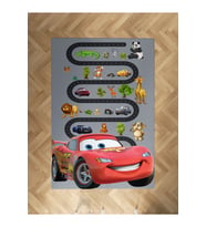 MEKTA HOME BEBEK VE ÇOCUK ODASI McQueen ve Yol Desenli Halı