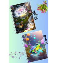 Büyülü tasarımlar defter seti 2 adet A4 boyutu 21*30 çizgili + kareli 60 syf