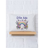 Pia Baby Premium %100 Pamuk İsme Özel Kız Bebek Yastık Kılıfı 35*45 cm 5045-12
