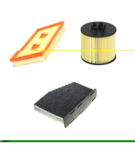 Bosch Filtre Bakım Seti Audi A3 1.6 FSI 2004-2012 Hava + Yağ f. + Polen Filtre Sardes