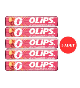 Olips Şeftali Frambuaz ve Mentol Aromalı Bonbon Şekerleme 28 g (5 ADET)