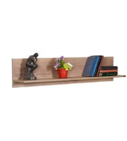 Adore Mobilya Dekoratif Duvar Rafı - Açık Ceviz (Tori) 120x25x20 cm (GxYxD)