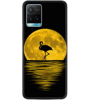 Vivo Y11S Y21S Y20 Y20S Y70 Kılıf Desemli Silikon Ay ve Flamingo 1775