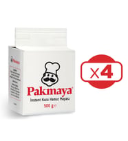 Pakmaya Instant Kuru Hamur Mayası 500 gr x 4 Adet