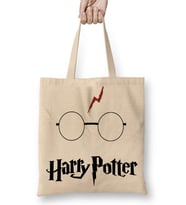 Harry Potter Gözlük Bez Çanta Uzun Saplı