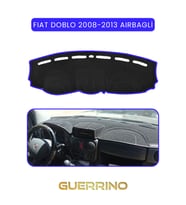 FIAT Doblo 2008-2013  Modellerine Uygun AirbagTORPİDO KORUMA HALISI MAVİ KENAR
