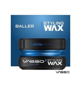 VASSO MAN Tüm Saç Tipleri Için Yağlanma Yapmayan Parlak Görünüm Veren Neme Karşı Dayanıklı Wax - 150 Ml 8699216347591