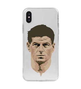 Iphone X ve XS Uyumlu Steven Gerrard Tasarımlı Şeffaf Telefon Kılıfı