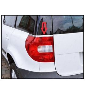 Skoda Yeti Krom Stop Kaşı 2 prç. 2009 Üzeri P. Çelik