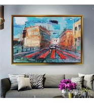 Altın Çerçeveli dekoratif tablo l974 (Gold)