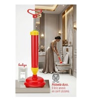 Pistonlu Lüks Klozet Açma Pompası ve Profesyonel Lavabo Gider Açıcı Set 717213