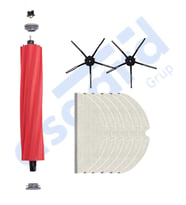 ROBOROCK Q7 , Q7+ , Q7 MAX , Q7 MAX+  Uyumlu 1 Ana Fırça 2 Yan Fırça 6 Mop PKT-iasgf0000528