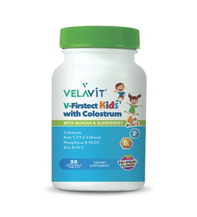 Velavit V-Firstect Kids with Colostrum Takviye Edici Gıda 30 Kapsül