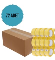 Akrilik Bant 45mm x 100 cm kopmayan bant, koli bandı, taşınma bandı, su geçirmez bant (Renksiz)