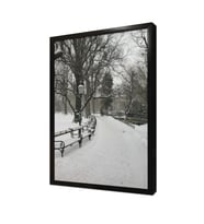 Karlar Altında Kalmış Park Çerçeveli Mdf Tablo