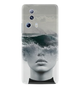 Xiaomi Mi 13 Lite Kılıf Resimli Desenli Baskılı Silikon Mistic Woman 1361